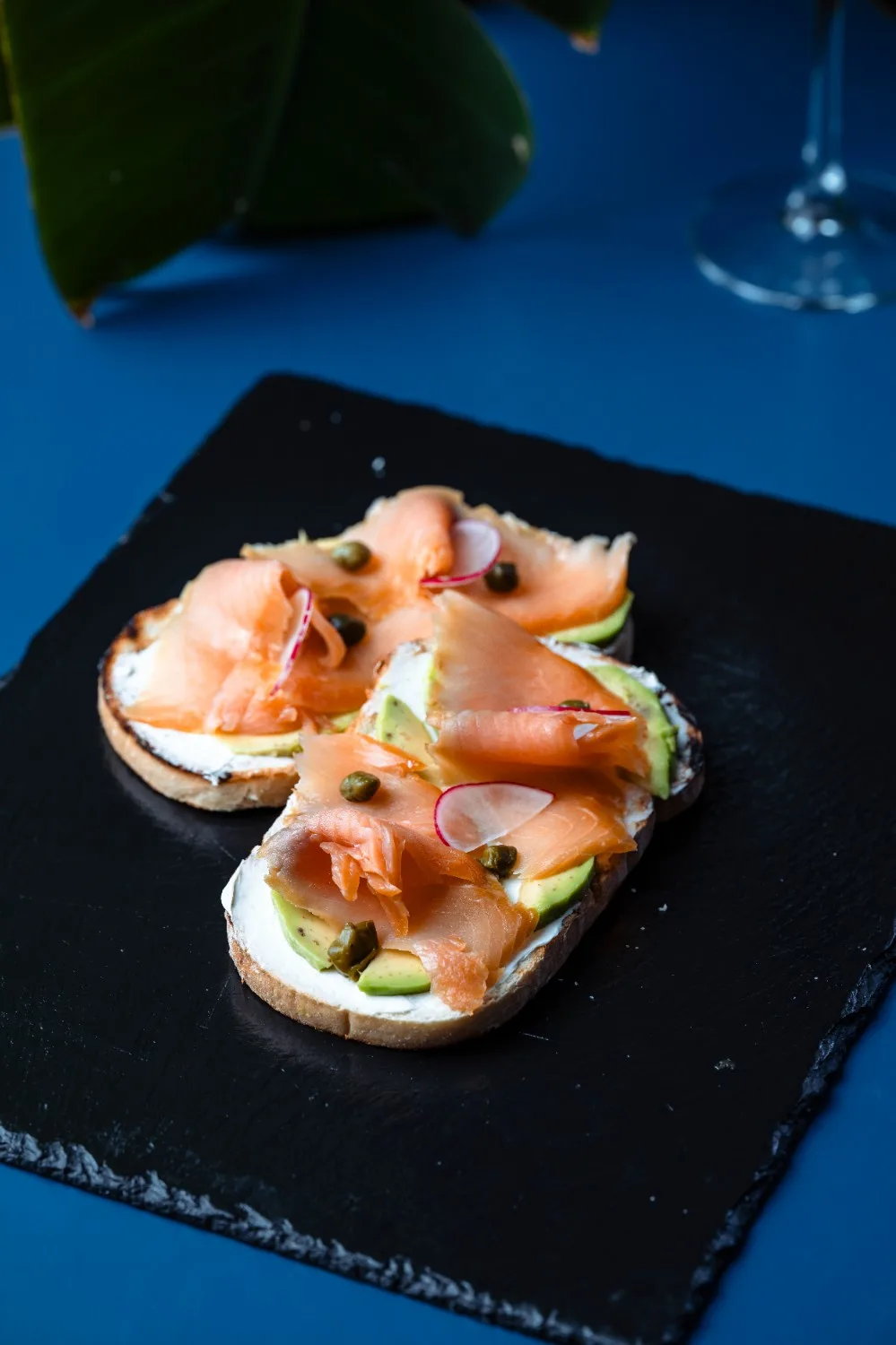 Bruschette cu somon
